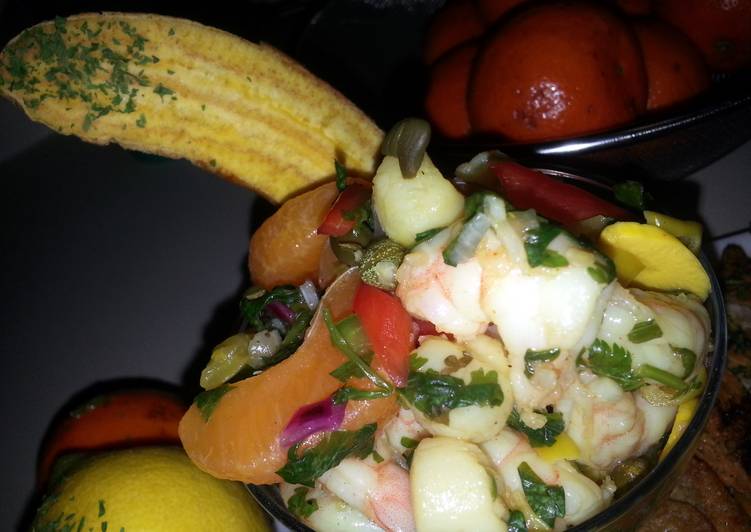 Steps to Make Speedy My take on seafood ceviche