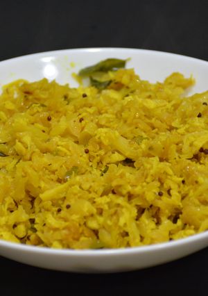 A picture of Cabbage Coconut Stir Fry.