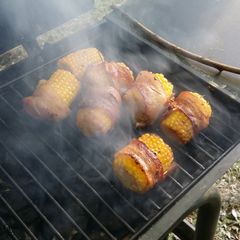 A picture of Grill Bacon Wrapped Corn.