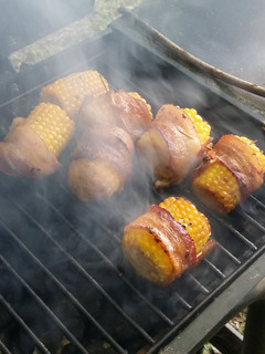 A picture of Grill Bacon Wrapped Corn.