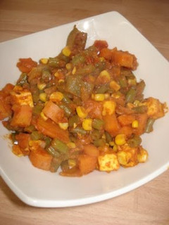 A picture of Mixed Veggie Sabji (Stir Fried Veggies).