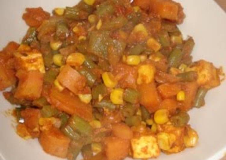 Easiest Way to Make Quick Mixed Veggie Sabji (Stir Fried Veggies)