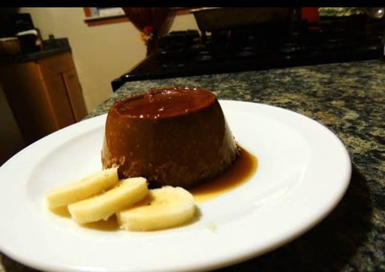 Recipe of Quick Chocolate Flan