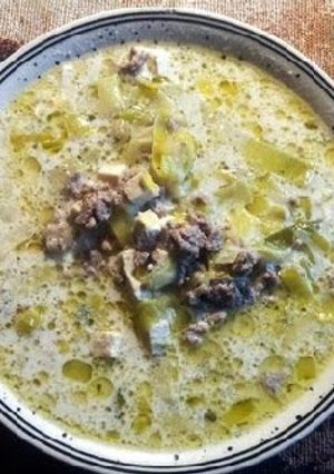 A picture of Leek soup (Lauch Suppe).