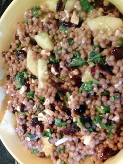 A picture of cranberry couscous salad.