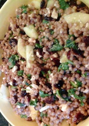 A picture of cranberry couscous salad.