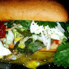 A picture of Mike's Soft Boiled Egg Vietnamese Banh Mi Sandwiches.