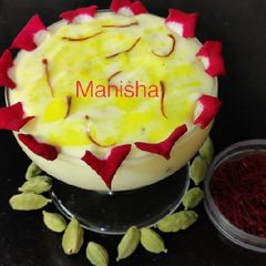 A picture of Keshar Shrikhand.