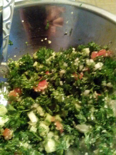 A picture of tabbouleh.