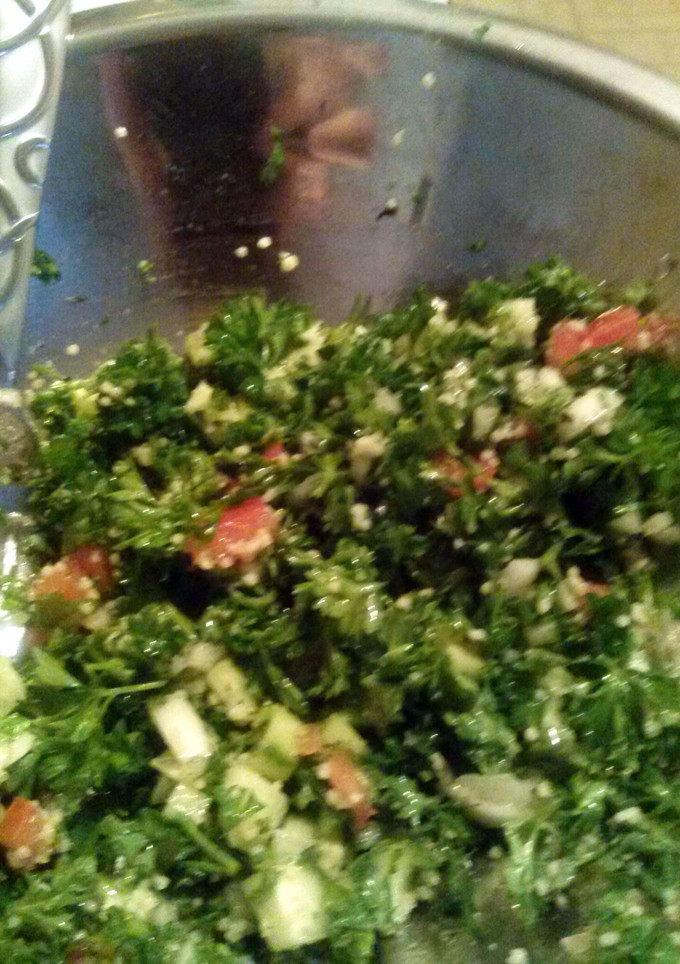 A picture of tabbouleh.