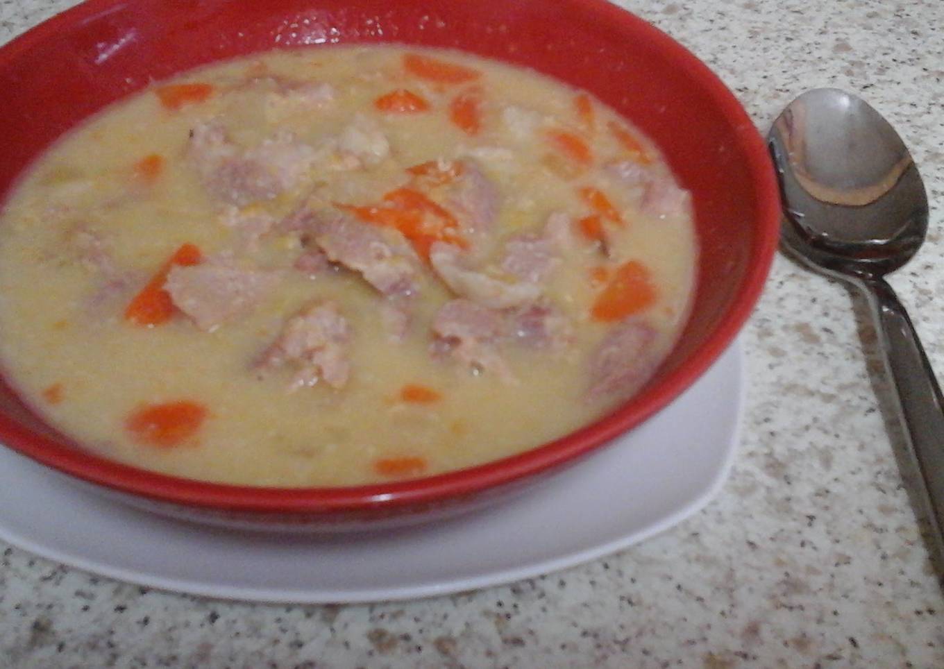 My Chunky Bacon Pea Soup. 'yummy'