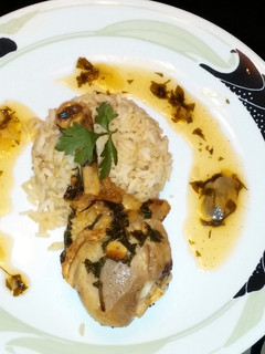 A picture of Super baked chicken.