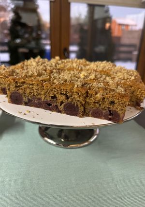 Diós- Meggyes piskóta recept fotója
