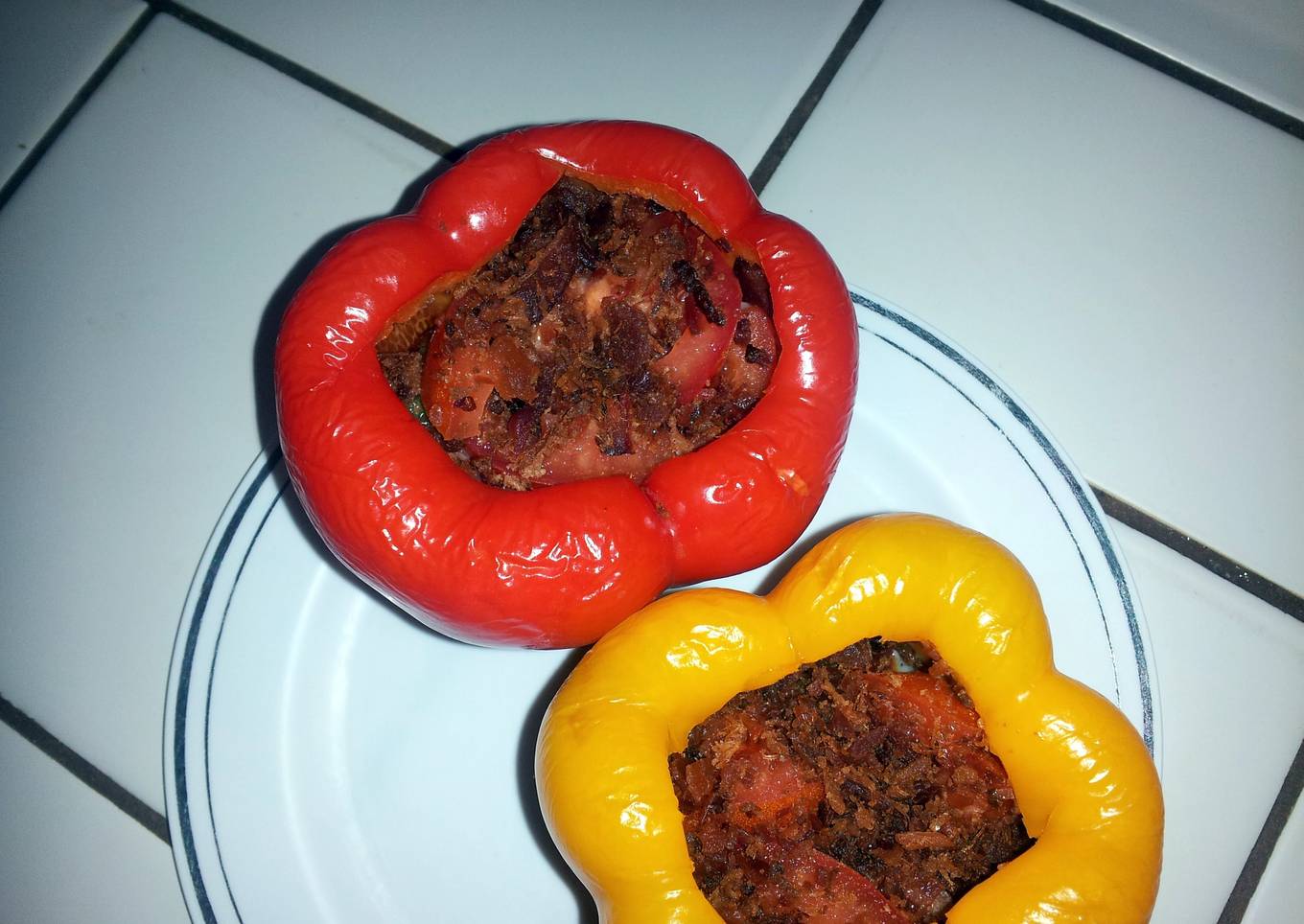 Mandi's stuffed bellpeppers