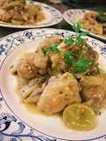 Chicken and Green Grapes in White Wine
