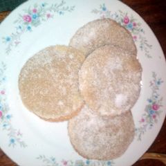 A picture of Gooey peanut butter cookies ( Only 3 ingredients).