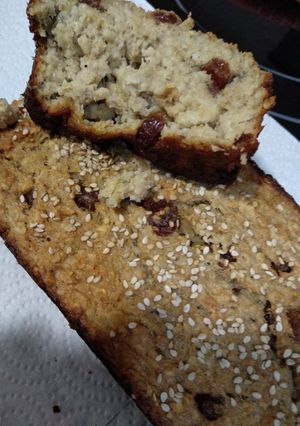 Foto principal de Bizcocho de avena y plátano fitness