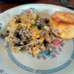 A picture of Dawn's southern breakfast.