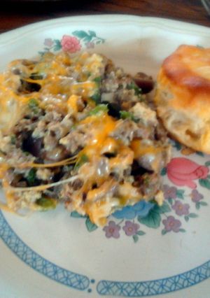 A picture of Dawn's southern breakfast.