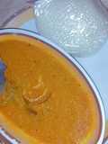 Bankuuu and dry okro soup