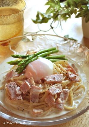 A picture of Strained Yogurt Cold Carbonara.