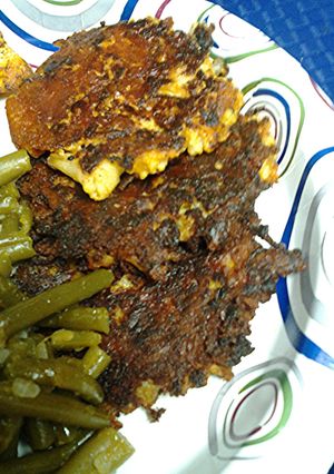 A picture of Cauliflower cakes.