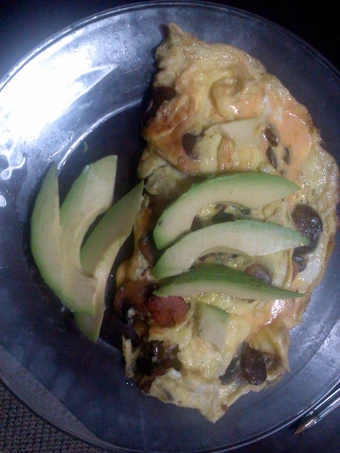 Recipe mushroom cheese jalapenos de vinagre and avacado omelet the Perfect Really delicious