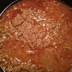 A picture of Hotdog chilli.