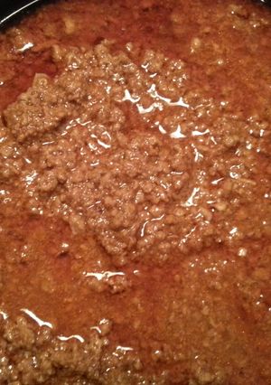 A picture of Hotdog chilli.