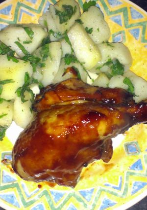 A picture of finger licking drum sticks.