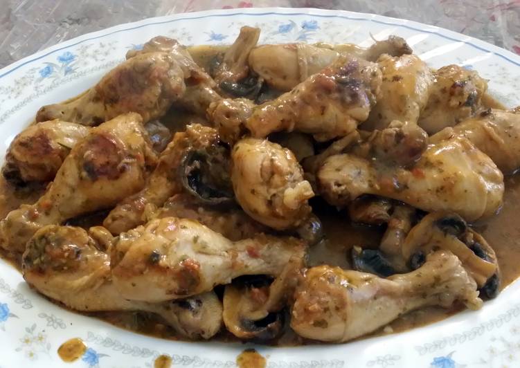 chicken drumsticks with herps