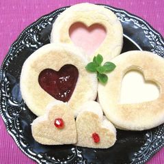 A picture of For Valentine's Day: Easy Heart-shaped Sandwiches.