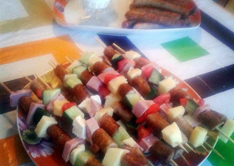 Recipe of Speedy Party cheese and meat sticks