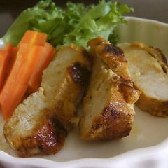 A picture of Chicken Breast Marinated in Salt, Yogurt, and Miso.