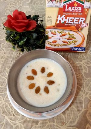 A picture of Laziza kheer mix 🍲.