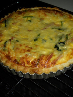 A picture of Simple Home-Made Quiche without Heavy Cream.