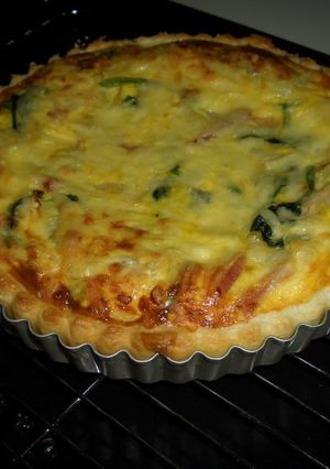 A picture of Simple Home-Made Quiche without Heavy Cream.