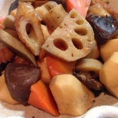 A picture of Grandma-Style Chikuzen-ni with Chikuwa For New Years.