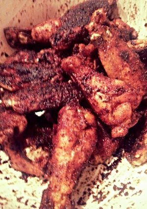 A picture of Trav's Old Bay Wings.