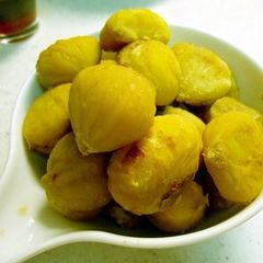 A picture of Peeling Chestnuts Using a Pressure Cooker.