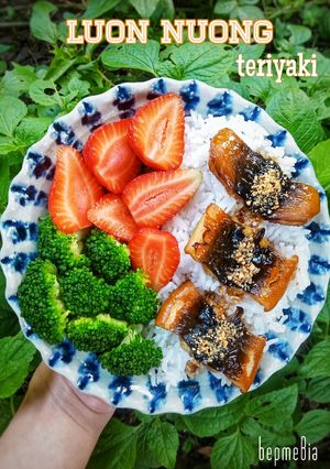 Hình của món Lươn nướng sốt nước tương.