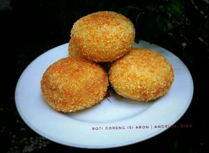 Foto resep Roti Goreng Isi Abon (No ulen, irit & simple)