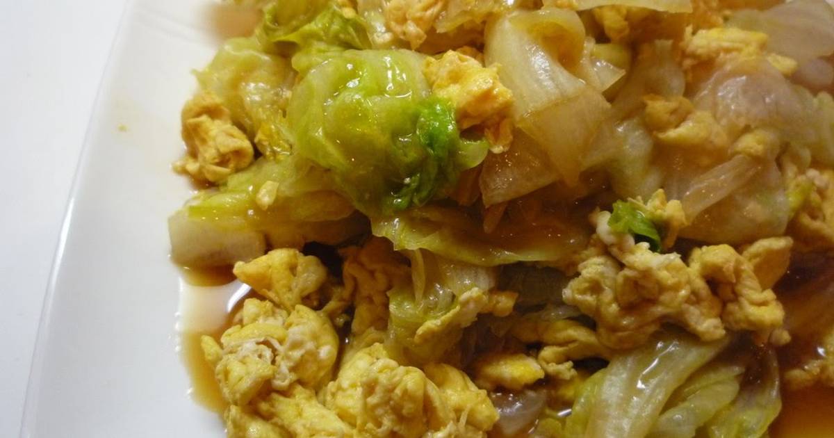 Easy Lettuce & Egg StirFry with Oyster Sauce Recipe by cookpad.japan
