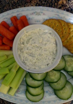 A picture of Creamy dill dip.