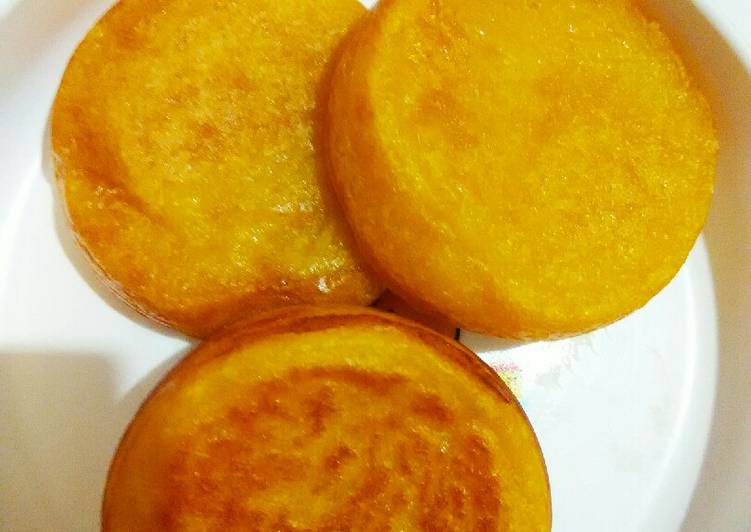 Bagaimana Menyiapkan Snack: Pancake Mangga Gluten Free (11 month+), Bisa Manjain Lidah