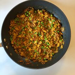 A picture of Cupboard Curry No. 1 - turkey and peas keema.