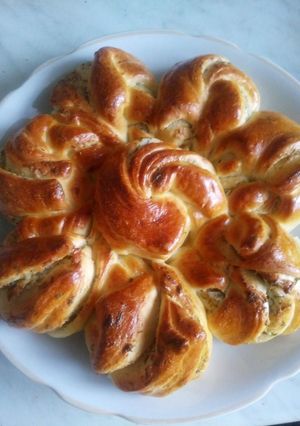 Фото Пирог с сыром и брынзой.