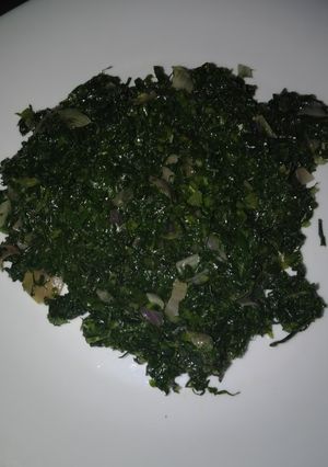 A picture of Sauted sukumawiki.