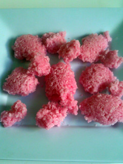 A picture of Coconut sweets Mauritian style.