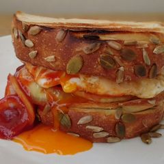 A picture of Sweet And Sour Egg Sandwich.